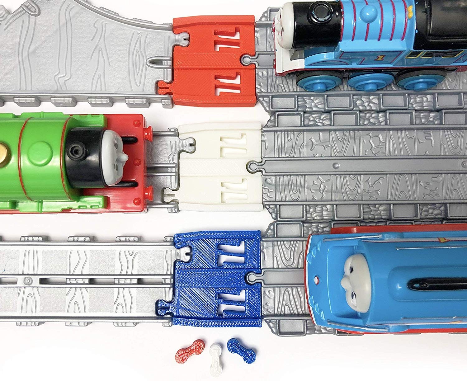 TrainLab Adapters Compatible With Thomas Adventures to Thomas Take-n-Play Train Track adapters (2 pcs)