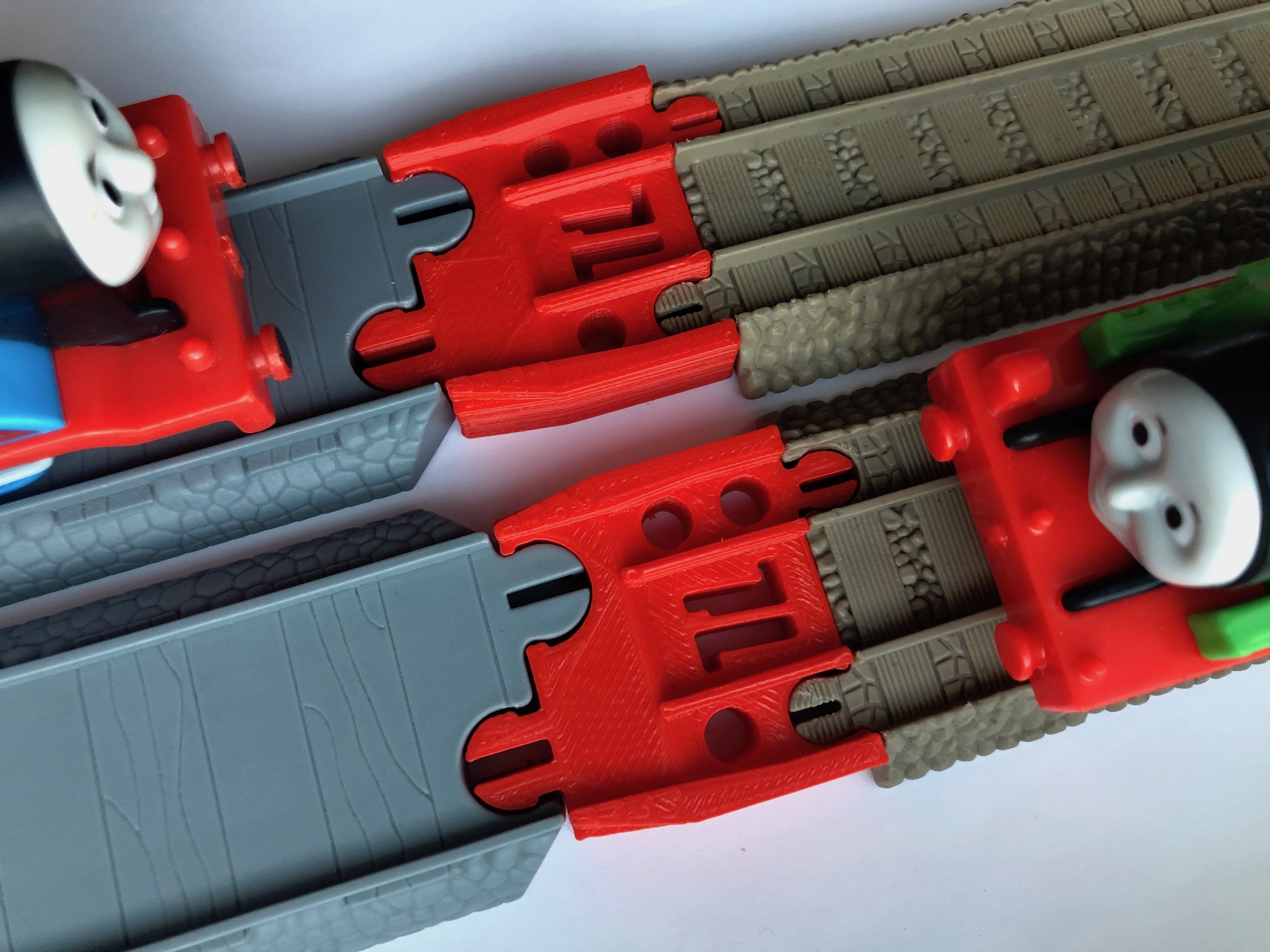 TrainLab Learning Curve Thomas and Friends to old TrackMaster (2009 brown) track adapters (2pc)