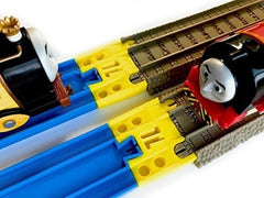 Trainlab Adapters Compatible With TrackMaster (2009 Brown) and TOMY Plarail Train Tracks  (2pc)