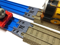 Trainlab Adapters Compatible With TrackMaster (2009 Brown) and TOMY Plarail Train Tracks  (2pc)