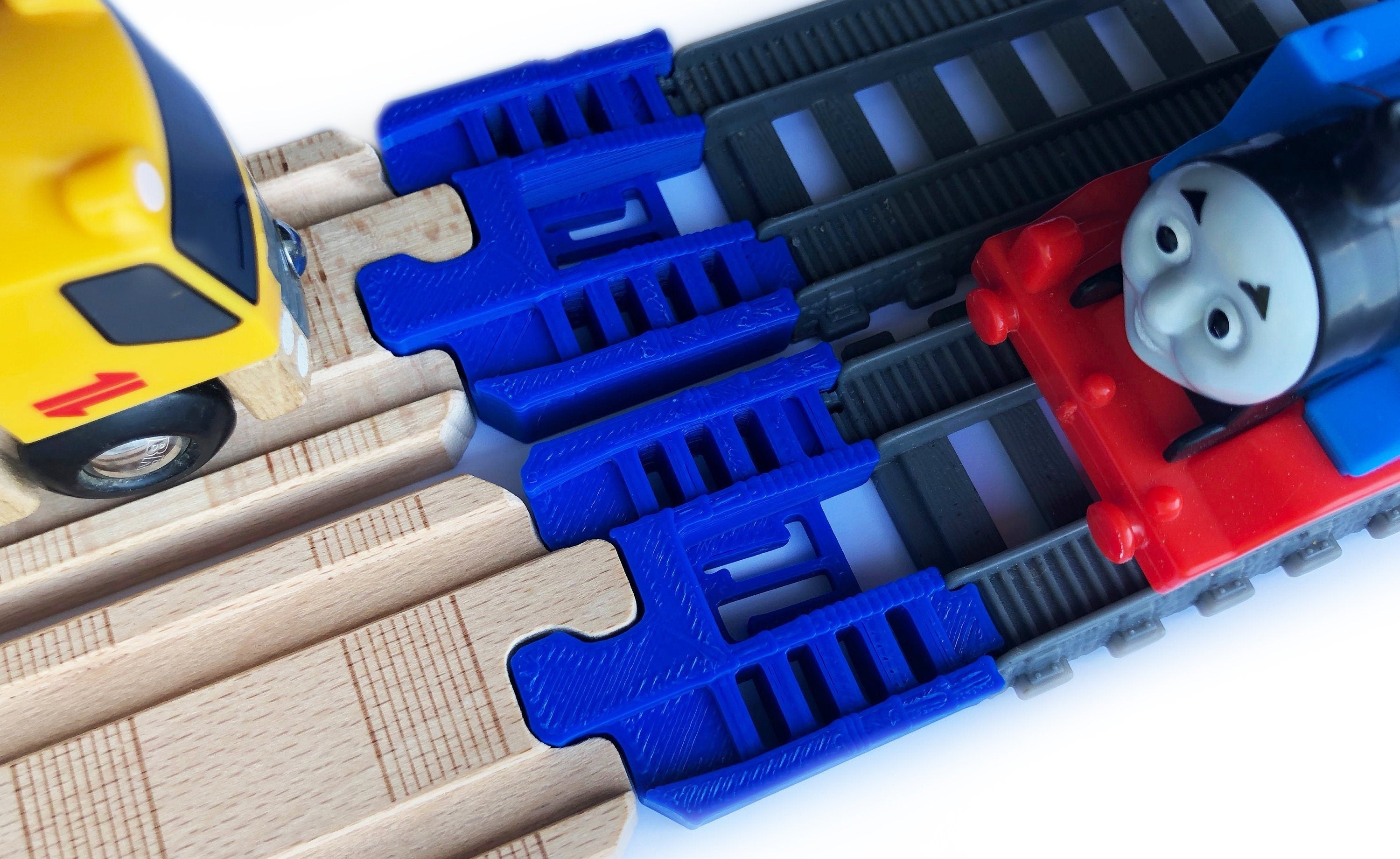 Trainlab thomas wood 2018 to trackmaster (2014+) train track adapters (2pc)