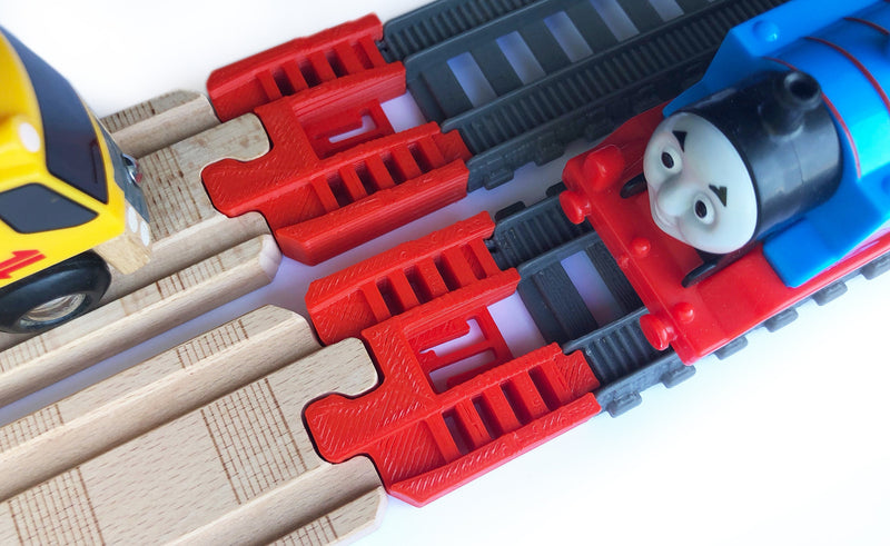 Trainlab thomas wood 2018 to trackmaster (2014+) train track adapters (2pc)