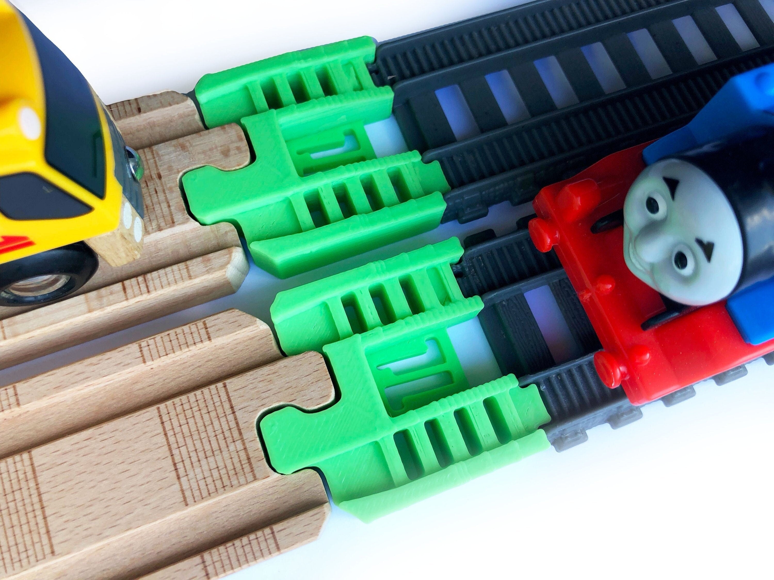 Trainlab thomas wood 2018 to trackmaster (2014+) train track adapters (2pc)