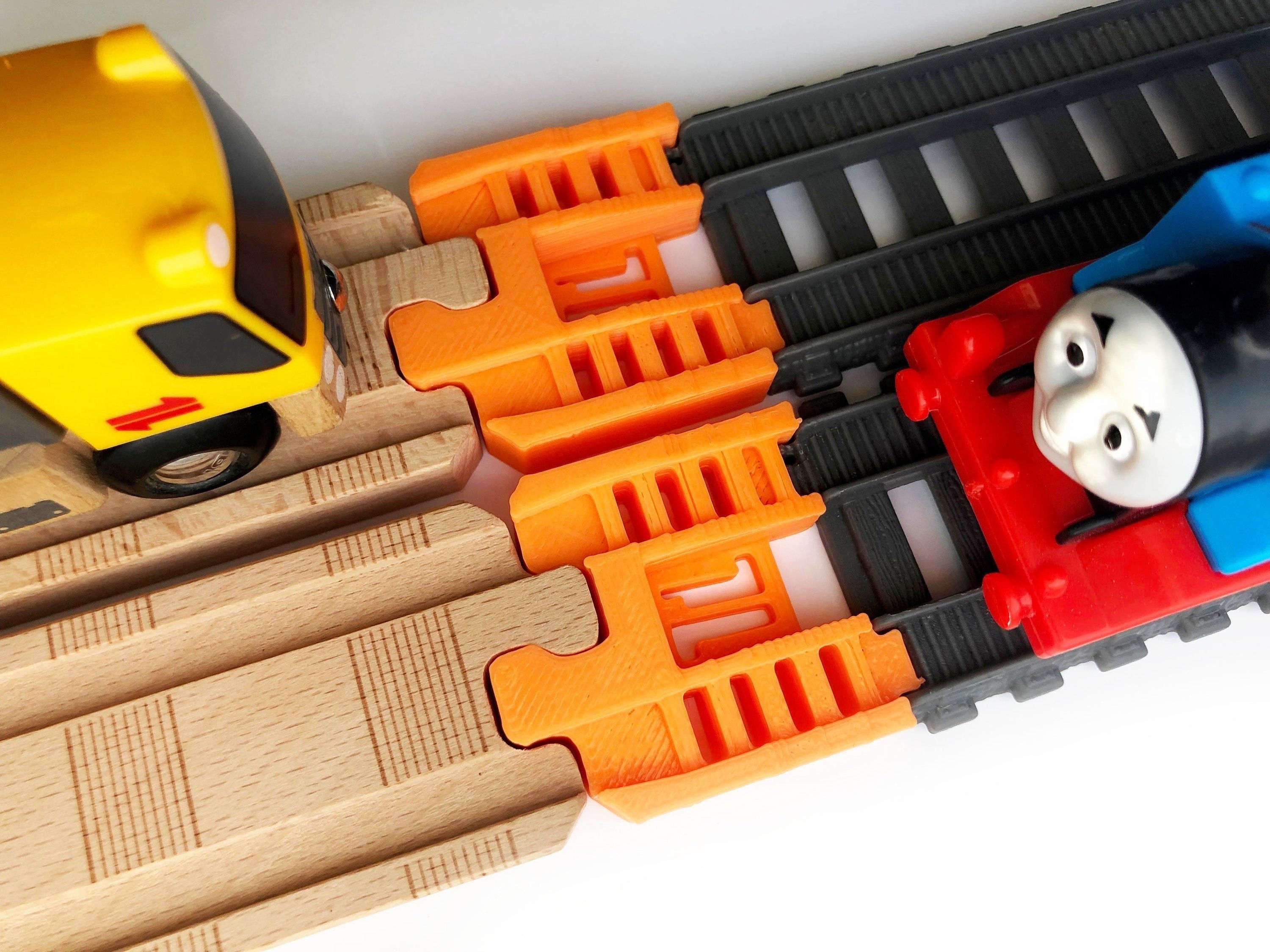 Trainlab thomas wood 2018 to trackmaster (2014+) train track adapters (2pc)