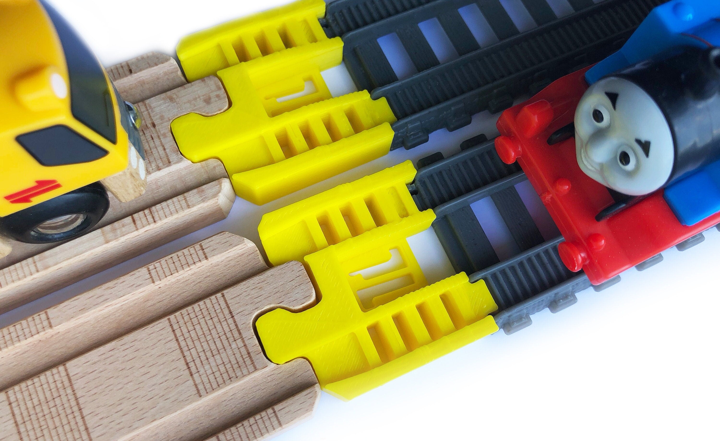 Trainlab thomas wood 2018 to trackmaster (2014+) train track adapters (2pc)