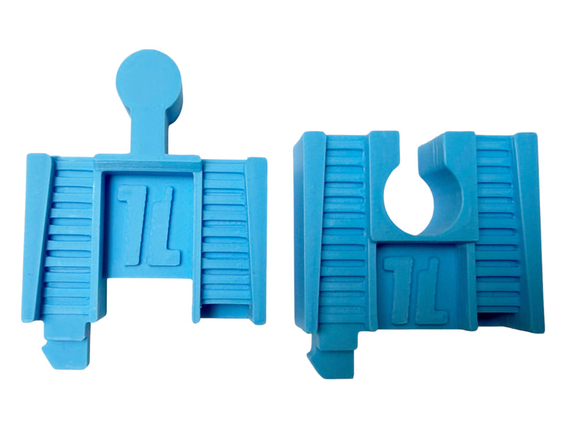 TrainLab adapter pair for connecting TrackMaster 2014 and wooden railway track