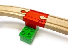 NEW! TrainLab Bridge Adapters for DUPLO-TYPE and Brio Wooden Railway with Personalization Option! (1pc)
