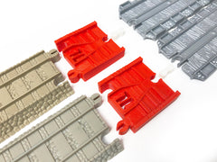 TrainLab Thomas and Friends Take-n-Play to old Trackmaster (2009 brown) Train Tracks (2pc)