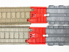 TrainLab Thomas and Friends Take-n-Play to old Trackmaster (2009 brown) Train Tracks (2pc)