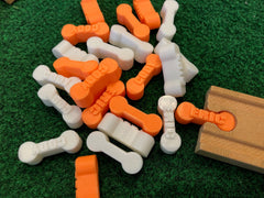 TrainLab Personalized Dog Bones For Wooden Railway Train Tracks (6 pcs)
