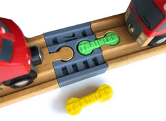TrainLab Track Connector Female to Female Wooden Railway. Includes 2 Dog Bone Track connectors!