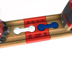 TrainLab Track Connector Female to Female Wooden Railway. Includes 2 Dog Bone Track connectors!