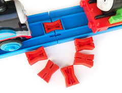 TrainLab Plarail Dog Bone Connectors Train Track Adapter Thomas 6pcs (Orange)