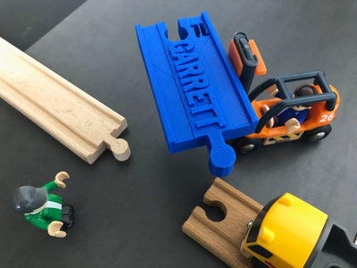 TrainLab personalized name track for wooden railway and TrackMaster — image 1 of 8