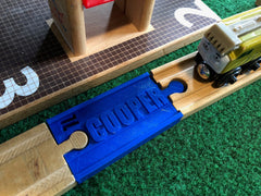 Trainlab personalized tracks compatible with wooden railway, trackmaster and thomas adventures! a trainlover's must-have present!