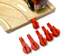 Trainlab Pegbones for Repairing Broken Wooden Railway Connectors Compatible with BRIO and Thomas Tracks (6pcs)