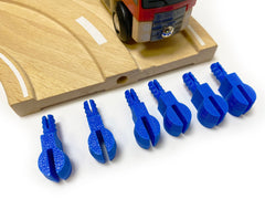 Trainlab Pegbones for Repairing Broken Wooden Railway Connectors Compatible with BRIO and Thomas Tracks (6pcs)