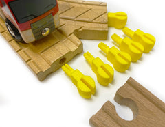 Trainlab Pegbones for Repairing Broken Wooden Railway Connectors Compatible with BRIO and Thomas Tracks (6pcs)