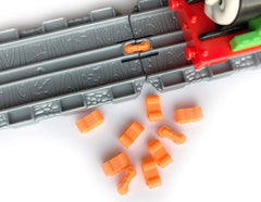 TrainLab Take-n-Play Dog Bones Train Track adapters. Connects Female to Female Take-n-Play Tracks (10pcs) (NiteBrite)