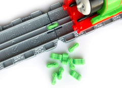 TrainLab Take-n-Play Dog Bones Train Track adapters. Connects Female to Female Take-n-Play Tracks (10pcs) (NiteBrite)