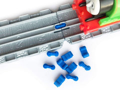 TrainLab Take-n-Play Dog Bones Train Track adapters. Connects Female to Female Take-n-Play Tracks (10pcs) (NiteBrite)
